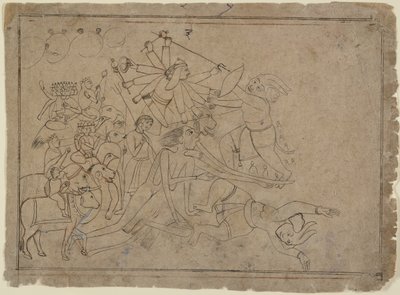 Durga, Kali ve Matrikalar Şeytan Raktabija ile Savaş: Devi Mahatmya