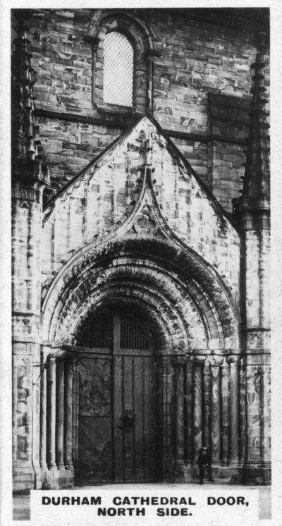 Durham Katedrali kapısı, kuzey tarafı, c1920