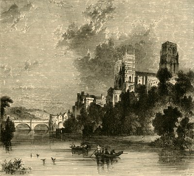 Güneybatıdan Durham Katedrali, 1898. by Unbekannt