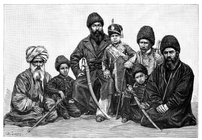 Durrani şefleri, Afganistan, 1895 by Unbekannt