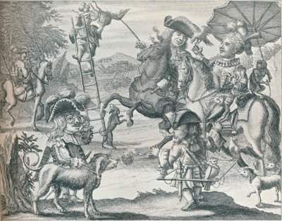 Falconry Üzerine Hollanda Skeçi, c1716, 1916 by Unbekannt