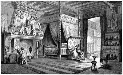 14. yüzyıl senyörünün oturma odası, 1870 by Unbekannt