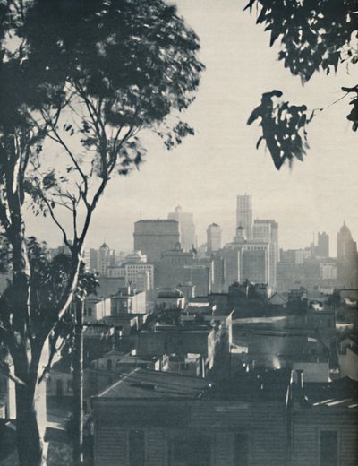 Beton Devlerin Gölgesindeki Sade Kereste Konutları, c1935 by Unbekannt