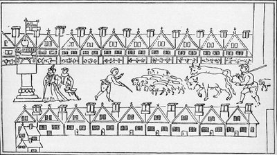 Eastcheap Market, Londra, c1598 1904 by Unbekannt