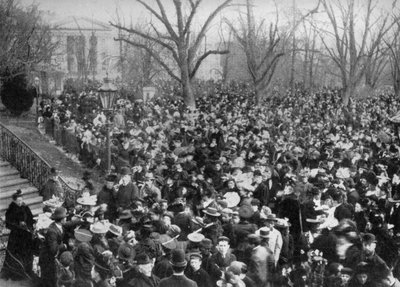 Paskalya yumurtası yuvarlanma, Beyaz Saray, Washington DC, ABD, 1908 by Unbekannt