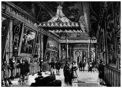 Edisons akkor lambalar bir New York sanat galerisini aydınlatıyor, 1882 1956 by Unbekannt