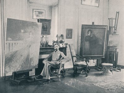 Edmond François Aman Jean 1858-1936. Fransız sembolist ressam, 1898 by Unbekannt