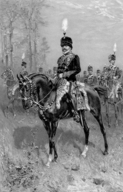 10 Hussars Baş Albay olarak Edward VII, 1902 by Unbekannt