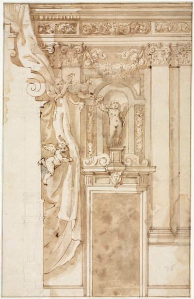 Duvar Dekorasyonu için Yükseklik, c. 1550. by Unbekannt