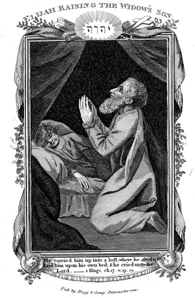 Elijah dulları yetiştiriyor oğlu, c1808 by Unbekannt