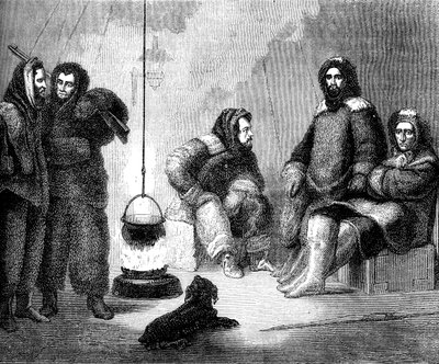 Elisha Kent Kane ve arkadaşları Grönland'da, c1855 c1880 by Unbekannt