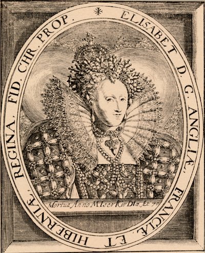 Elizabeth I 1533-1603, İngiltere ve İrlanda Kraliçesi, 1889 by Unbekannt