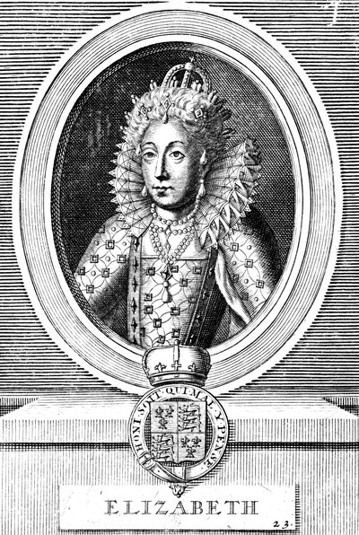 Elizabeth I, İngiltere ve İrlanda Kraliçesi by Unbekannt