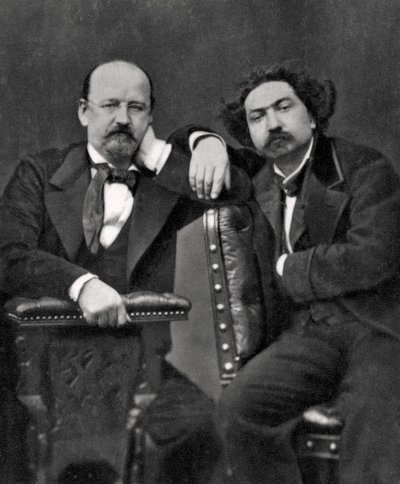 Emile Erckmann ve Alexandre Chatrian, Fransız yazarlar, 1887 by Unbekannt
