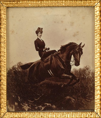 At sırtında İmparatoriçe Elisabeth, c. 1890. by Unbekannt