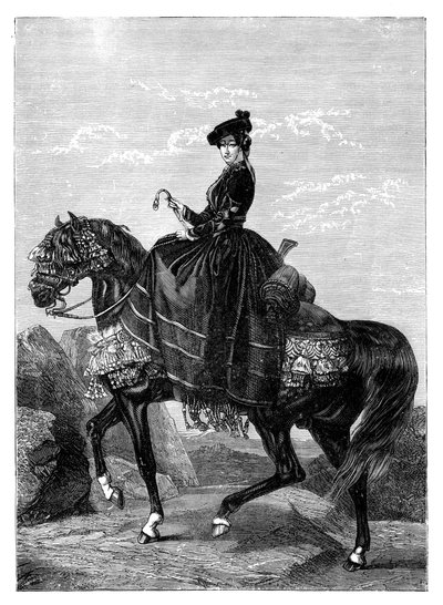 İmparatoriçe Eugenie de Montijo 1826-1920 by Unbekannt