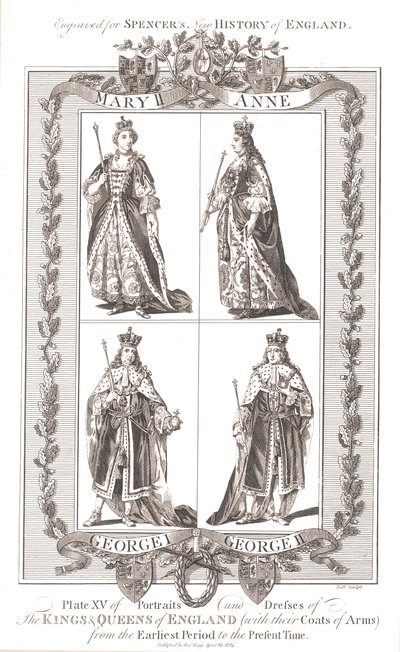 Armalı İngiliz Kral ve Kraliçeleri, 1780-1800 by Unbekannt
