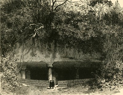Elephanta Bombay Başkanlığı'ndaki Mağaranın Girişi, 1890. by Unbekannt
