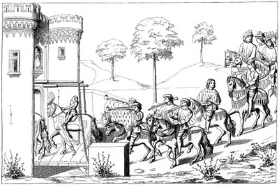 Lord şefinin turnuva alanına girişi, 15. yüzyıl 1849 by Unbekannt