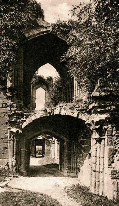 Ziyafet salonuna giriş, Kenilworth Castle, Warwickshire, 20. yüzyılın başlarında by Unbekannt