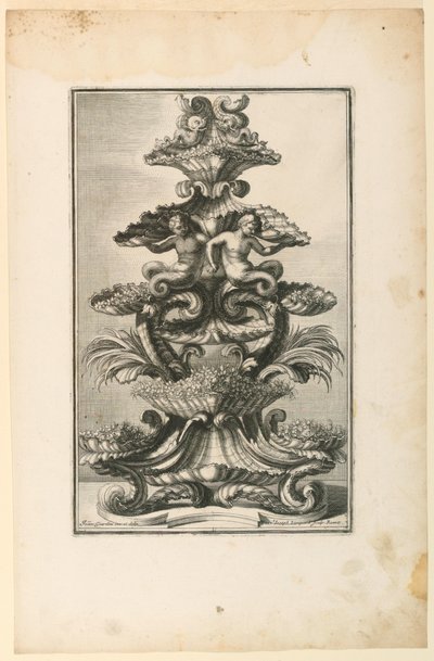 Epergne, Çizimlerden by Unbekannt