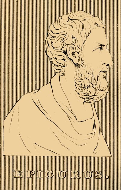 Epikuros, MÖ 341-270, 1830 by Unbekannt