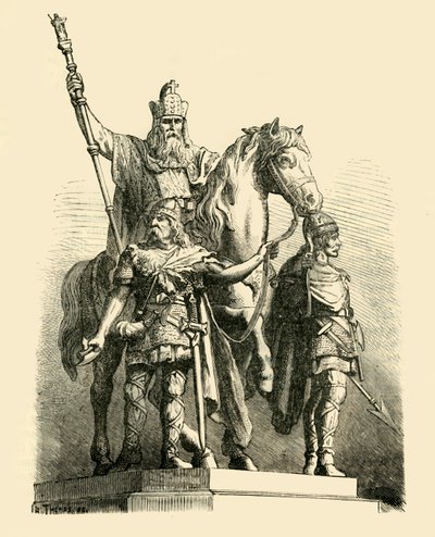 Charlemagne Binicilik Heykeli, Paris, 1890. by Unbekannt