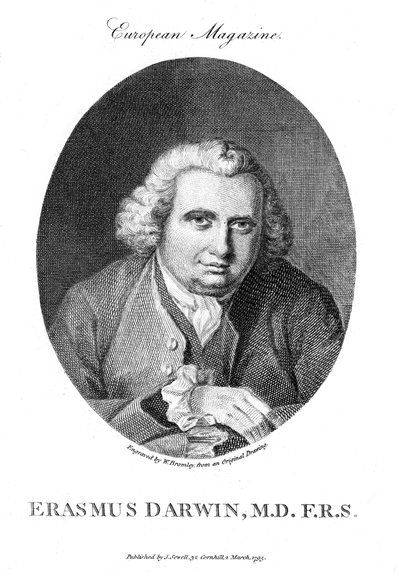 Erasmus Darwin, İngiliz doktor ve doğa bilimci, 1795 by Unbekannt