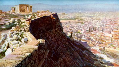 Erechtheion, Atina, Yunanistan, c1924 by Unbekannt