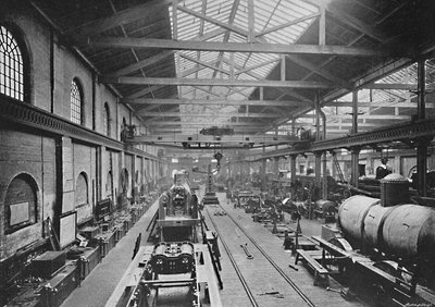 Kurma Dükkanı, Londra ve Kuzey-Batı Demiryolu İşleri, Crewe, c1896 by Unbekannt
