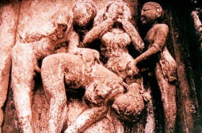 Erotik Heykel, Hindu Tapınağı, Khajuraho, Hindistan, 950 - 1050 by Unbekannt