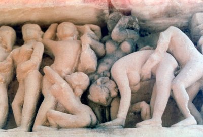 Erotik Heykel, Khajuraho, Hindistan. c950-1050. 20. yüzyıl by Unbekannt