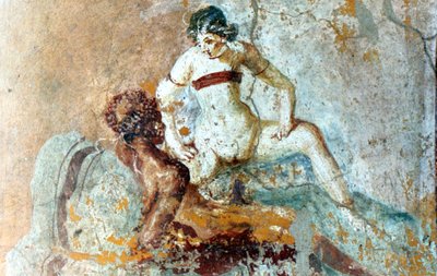Erotik duvar resmi, Pompeii, İtalya by Unbekannt