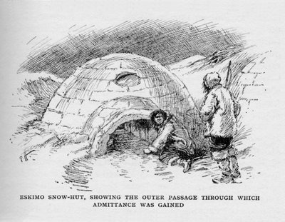 Kabul Edilen Dış Geçidin Gösterildiği Eskimo Kar Kulübesi, c1927, 1928 by Unbekannt