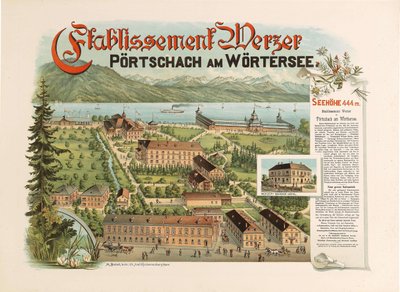 Kuruluş Werzer - Pörtschach am Wörthersee, c. 1890 by Unbekannt