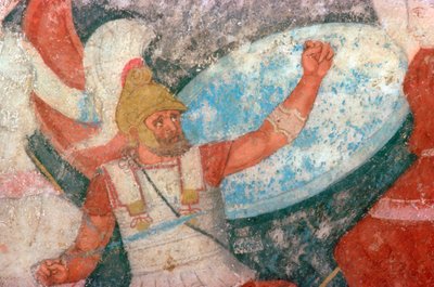 Yunanlılar ve Amazonlar arasındaki bir savaşın Etrüsk tablosu by Unbekannt
