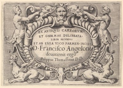 Enea Vic tarafından Tasvir Edilen Cameorum ve Gemma Kadimlerinin Kitabı..., yaklaşık olarak yayınlandı. 1599-1622. by Unbekannt