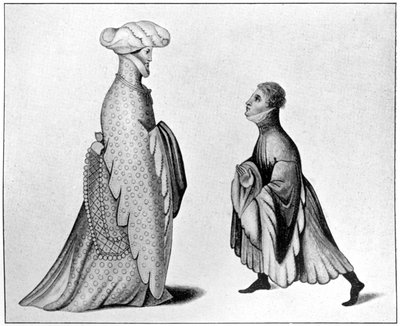 Houppelande örnekleri, 14. yüzyıl, 1910 by Unbekannt