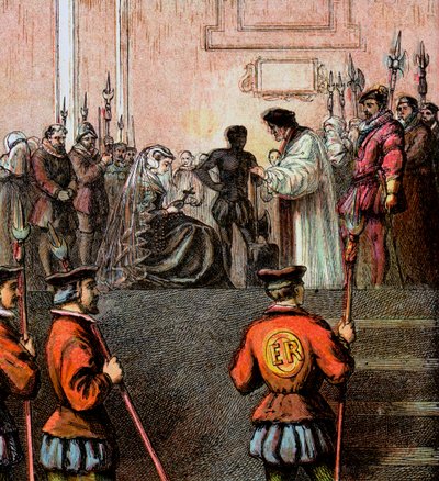 İskoç Kraliçesi Mary'nin İnfazı, 1587, c1850 by Unbekannt