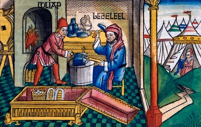 Çıkış 31:2-8: Betsalel ve Aholiab Ahit Sandığını yapıyor by Unbekannt
