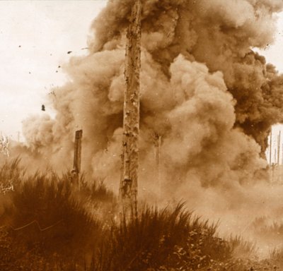 Bir mayının patlaması, Vosges, doğu Fransa, c1914-c1918 by Unbekannt