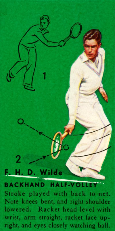 F.H.D. Wilde - Backhand Yarım Voleybolu, c1935. by Unbekannt