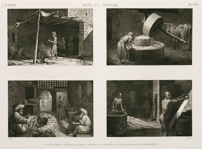 İmalat, Diğer Çeşitli yazlık endüstrileri, Mısır, c 1798 by Unbekannt