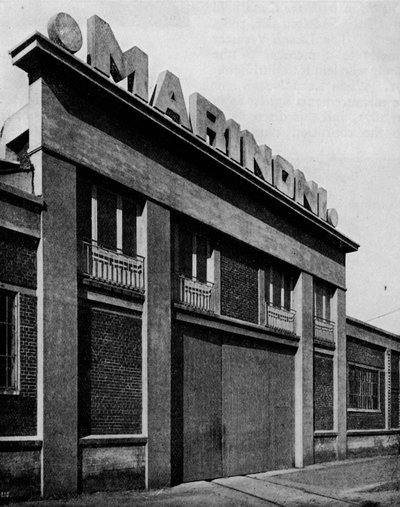 Atölyelerin Cephesi Marinoni, Montataire Oise mimarları, Perret Freres, c1928 by Unbekannt