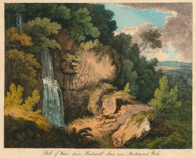 Suyun Düşüşü Hudswell Skarı, Richmond, York yakınlarında, 19. yüzyıl by Unbekannt