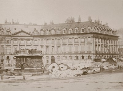 Düşmüş sütun, Place Vendome, Paris, 1871 by Unbekannt