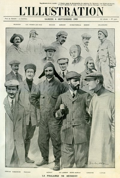 Ünlü havacılar, LIllustration kapağı, 4 Eylül 1909 by Unbekannt