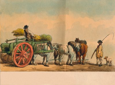 Çiftlik işçileri ve araba, 1797. by Unbekannt