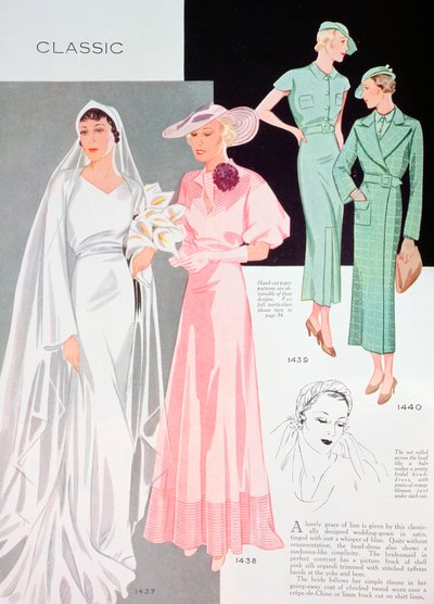 Moda illüstrasyonu, 1935 by Unbekannt