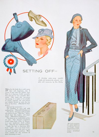 Moda illüstrasyonu, 1935 by Unbekannt